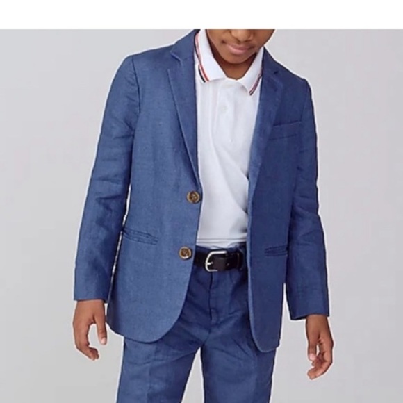 J.crew Crewcuts Ludlow linen blend Blazer size 14 - Picture 2 of 12
